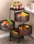4 Layer Rotating Kitchen Storage Rack