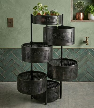 6 Layer Round Kitchen Rack