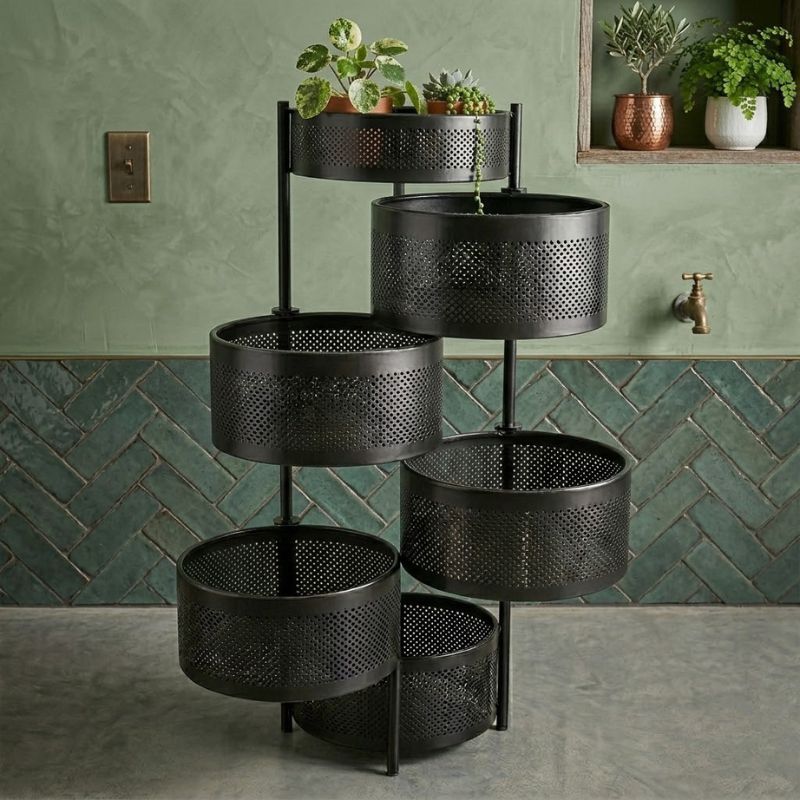 6 Layer Round Kitchen Rack