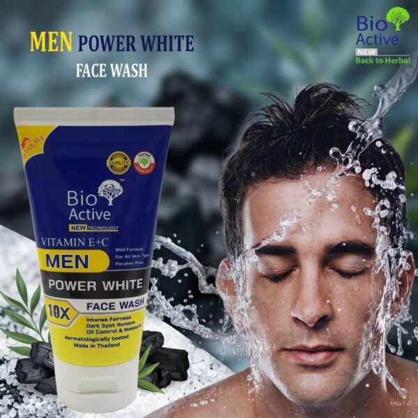 Bio Active Men Power White Face Wash