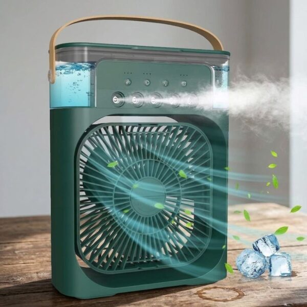 Portable Air Cooler Fan with 7-Color LED