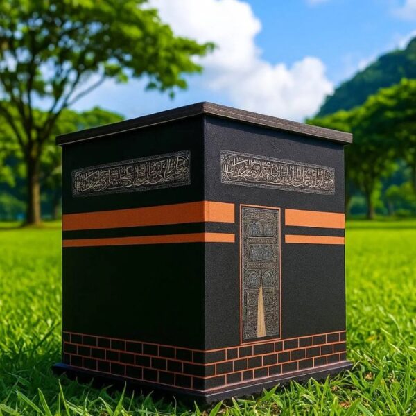 Premium Wooden Kabba Umrah Saving Bank Box