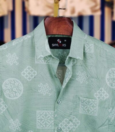 Premium Pure Cotton Summer Print Shirt for Men