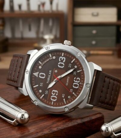 Tubular Boys Quartz Watch with Large Stylish Dial