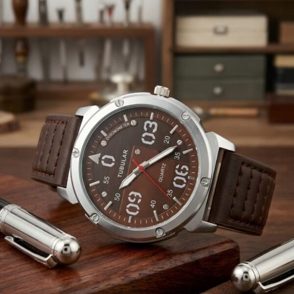 Tubular Boys Quartz Watch with Large Stylish Dial